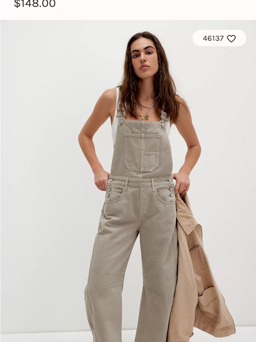 Women's Overalls in Cobblestone